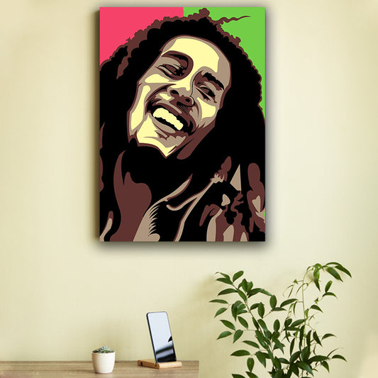 Bob Marley Abstractive Art Poster