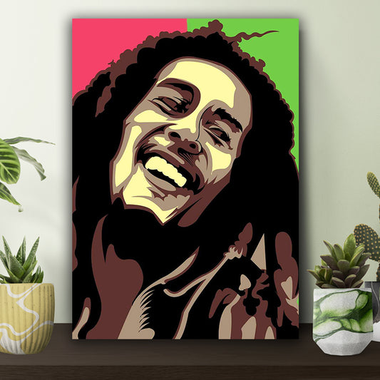 Bob Marley Abstractive Art Poster