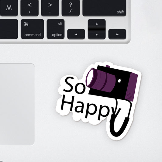 So Happy Laptop Sticker