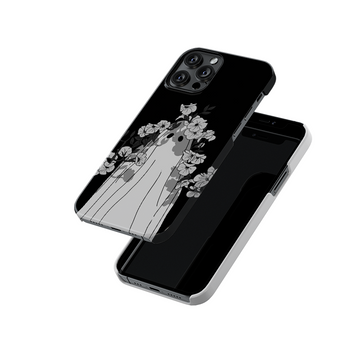 Ghost With Flowers Slim Hard Case