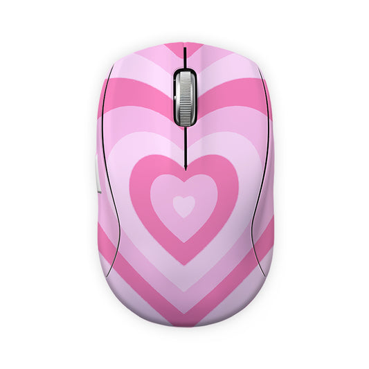 Pink Hearts Mouse Skin