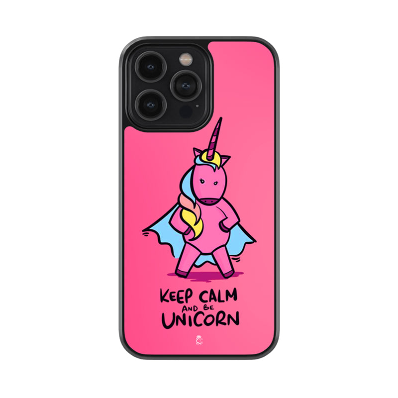 Keep Calm And Be Unicorn Glass Case