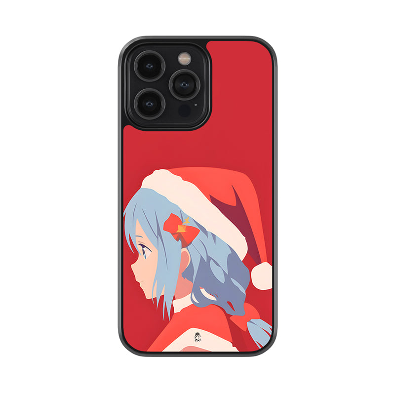 Christmas Girl Glass Case