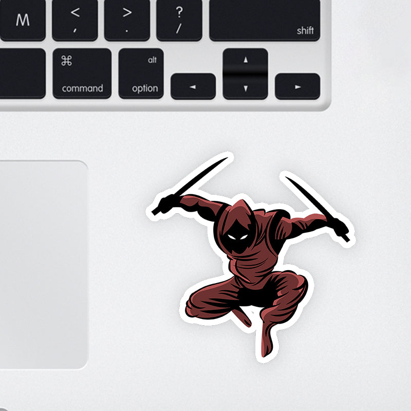 Ninja Warrior Laptop Sticker