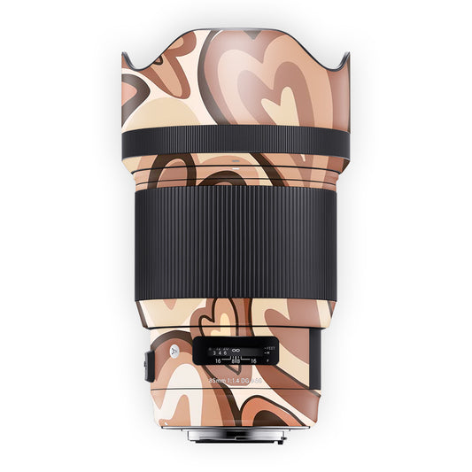 Coffee Hearts Lens Skin