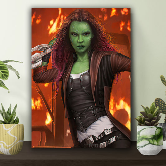 Gamora with Sword Poster