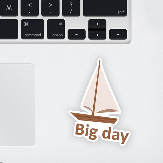 Big Day Laptop Sticker