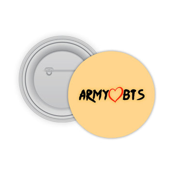 Army Love BTS Pin-back Button Badge