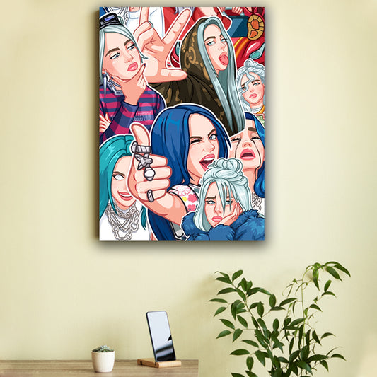 Billie Eilish Collage Poster