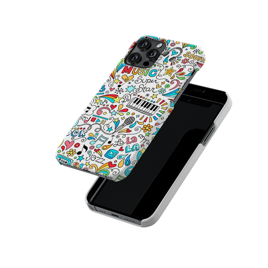 Music Lovers Doodle Slim Hard Case