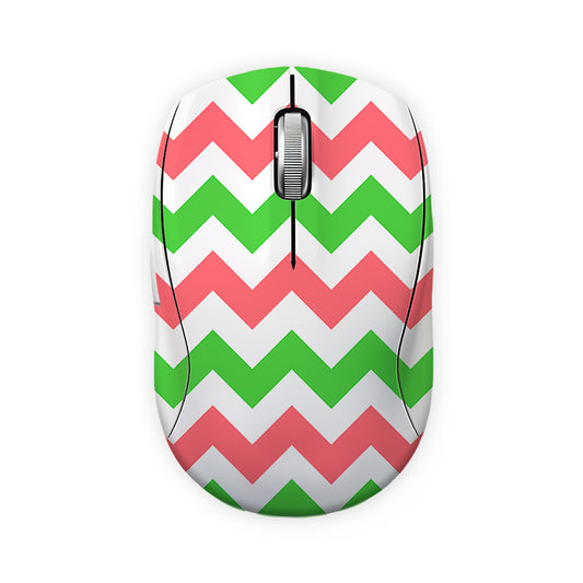 Green and Pink Wave Linears Mouse Skin