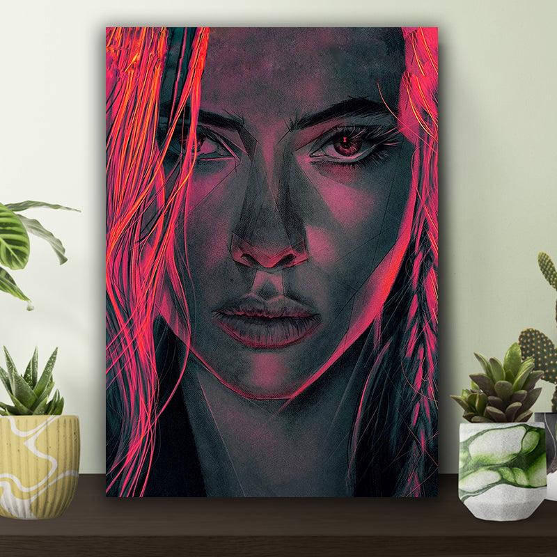 Abstract Black Widow Art Poster