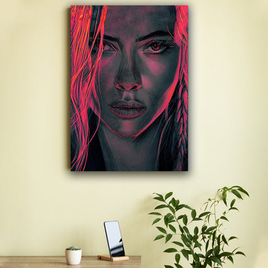 Abstract Black Widow Art Poster