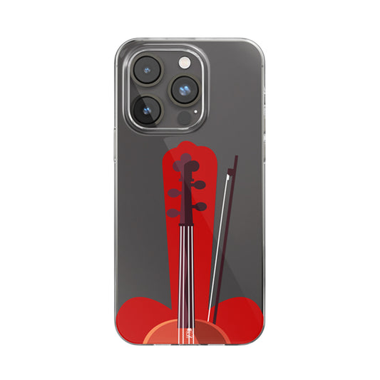 Violin Love Clear Silicone Case