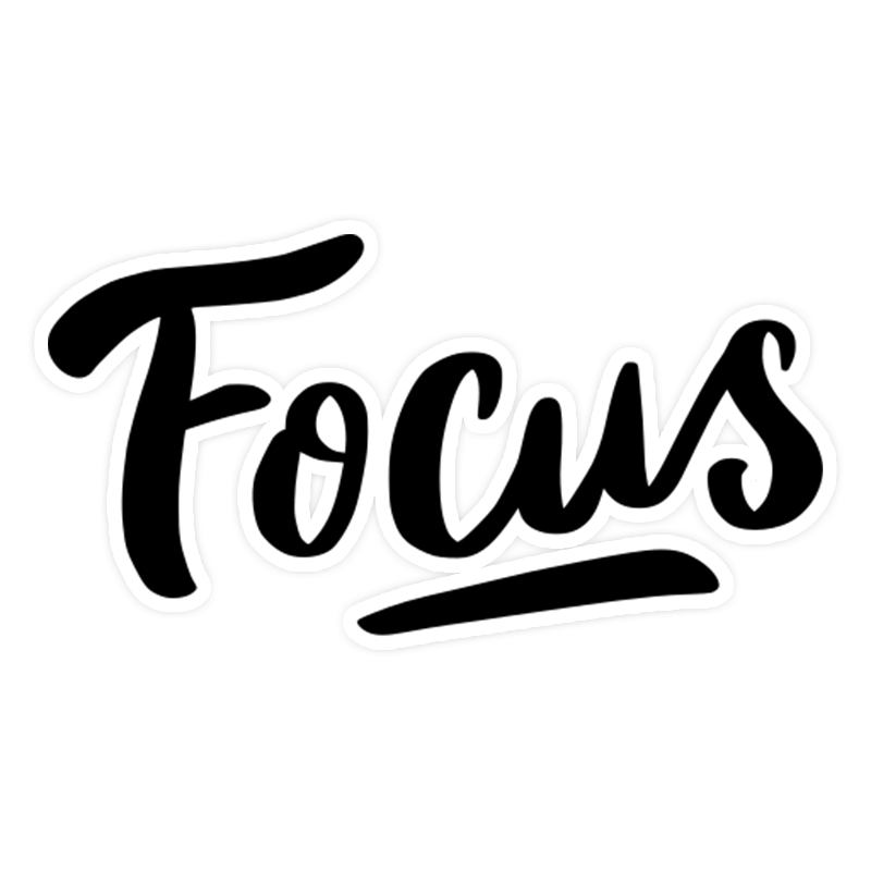 Focus Laptop Sticker