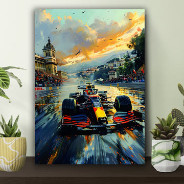 F1 Racing Art Poster