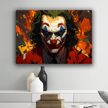 Joker Abstractive Art Landscape Poster