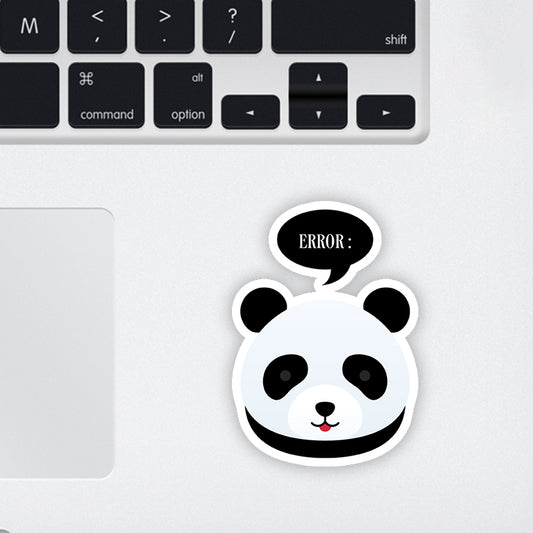 Error Panda Laptop Sticker