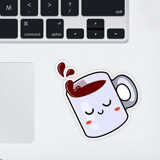 Mocha Lover Laptop Sticker