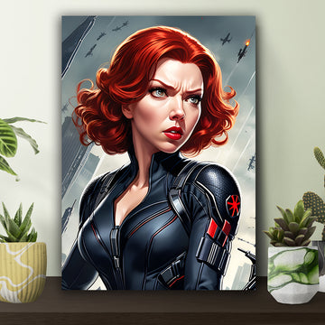 Black Widow In Field Poster