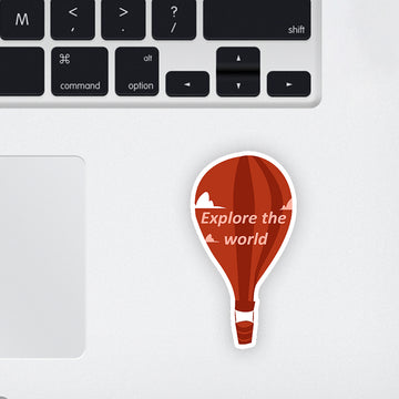 Explore the World Laptop Sticker