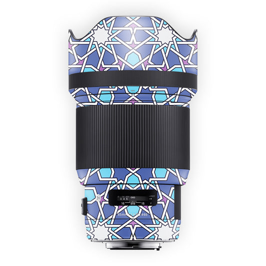 Blue Square Scapes Lens Skin