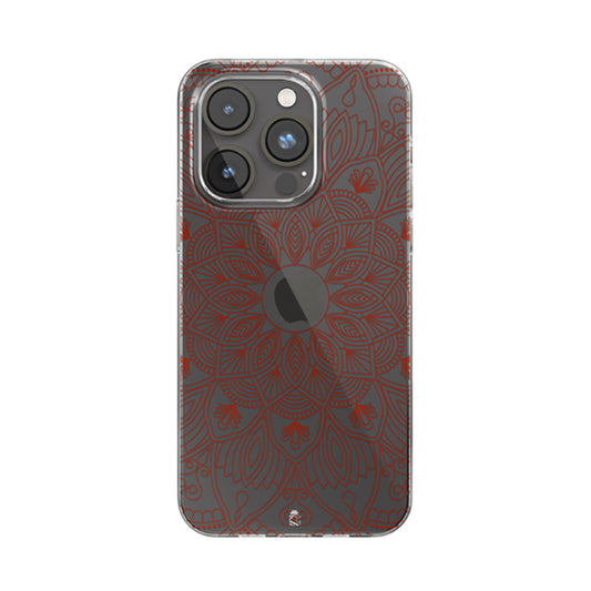 Rangoli Design Clear Silicone Case