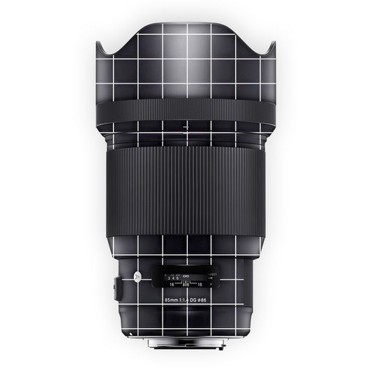 Black Checker Webs Lens Skin