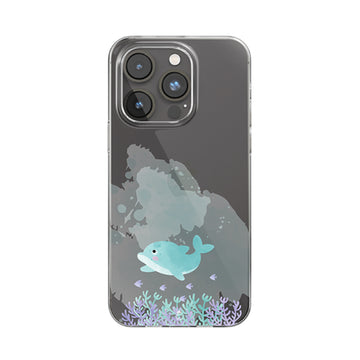 The Dolphin Clear Silicone Case