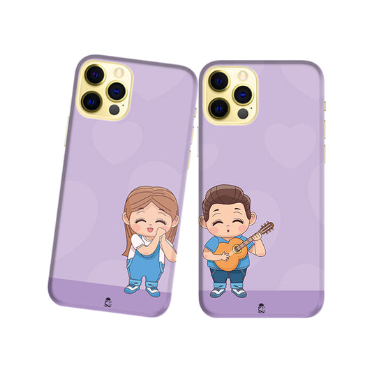 Chubby Little Pair Slim Hard Couple Phone Case