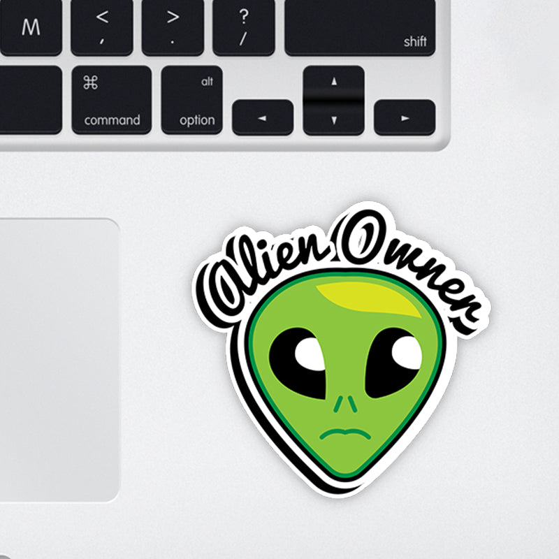 Alien Owner Laptop Sticker