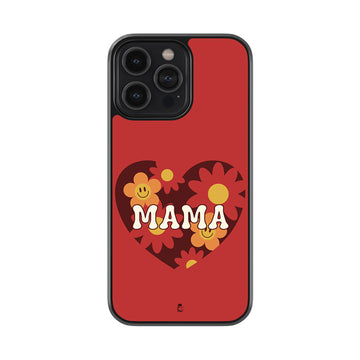 Floral Heart Mama Glass Phone case