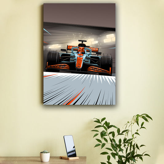 Abstractive Sports Car Poster