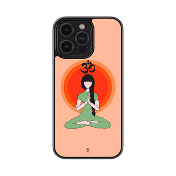 Om inner Peace Glass Case