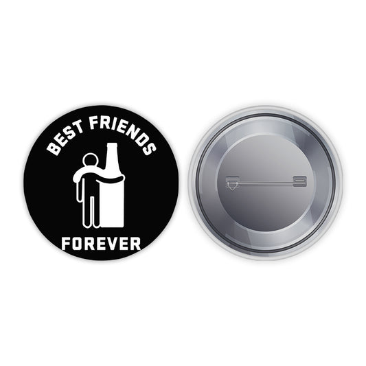 Best Friends Pin-back Button Badge