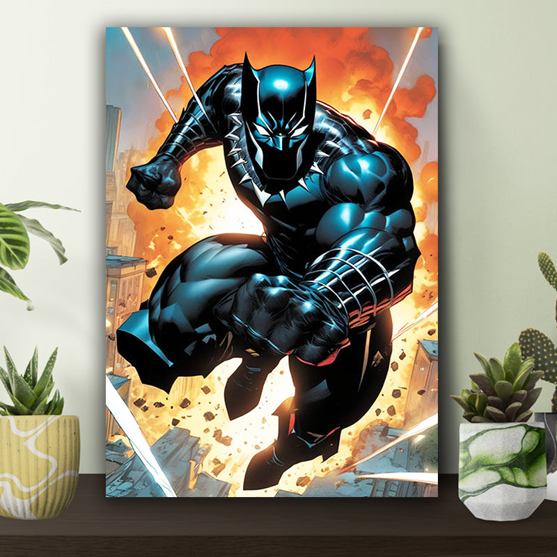 Black Panther in Action Poster