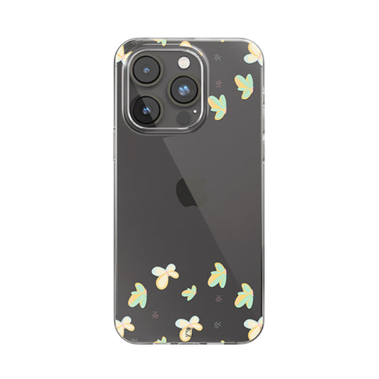 Cute Garden Flies Clear Silicone Case