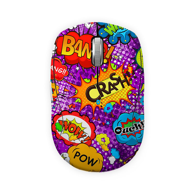 Boom Blast Words Mouse Skin