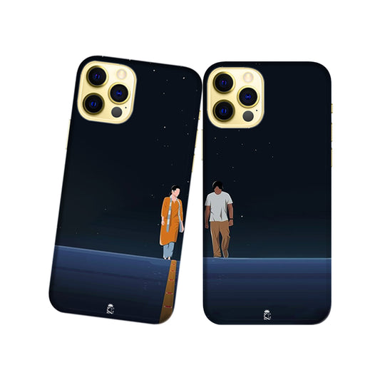 Ram and Jaanu Night walk Fanart Slim Hard Couple Phone Case