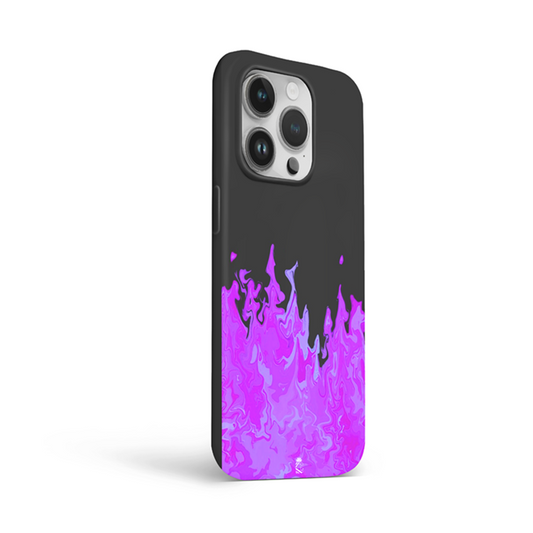 Purple Flames Flexible Soft Silicone Case