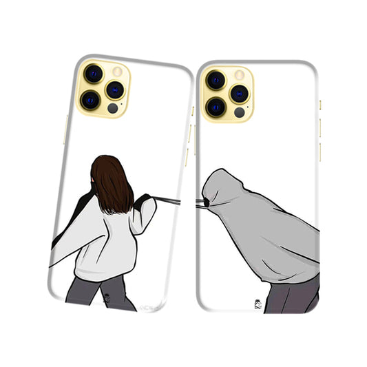 Come to my Space Slim Hard Couple Phone Case