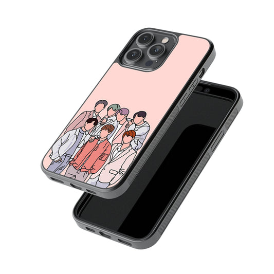 The BTS Crew Glass Case