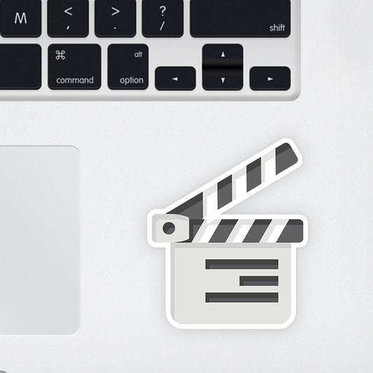 Clapboard Laptop Sticker