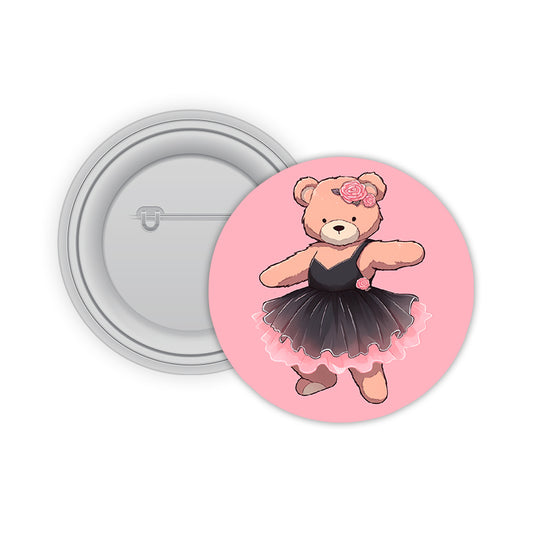 Teddy Dance Pin-back Button Badge