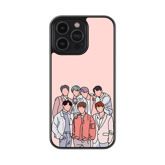 The BTS Crew Glass Case