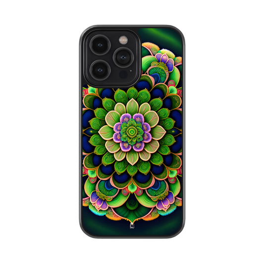 Greeny Wave Glass Case