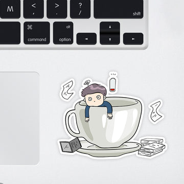 Cioffee Please Laptop Sticker