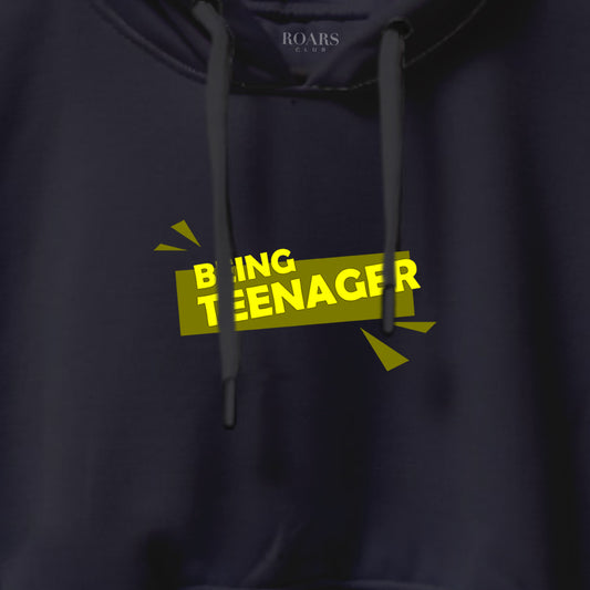 Being Teenager Crop Hoodie