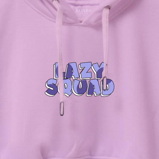 Lazy Squad Crop Hoodie