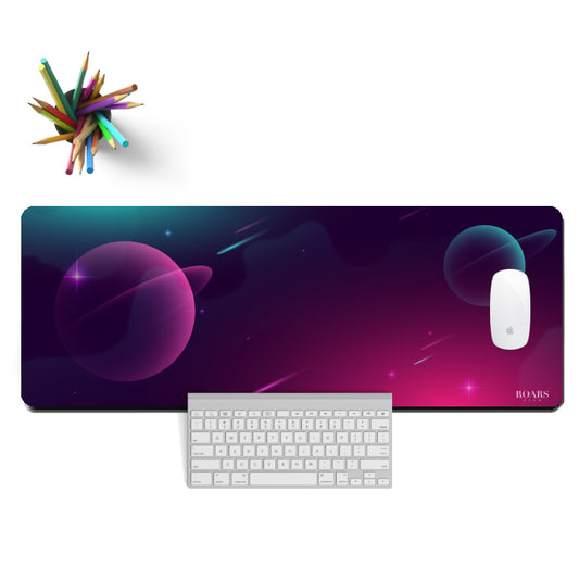 Neon Galaxy Desk Mat